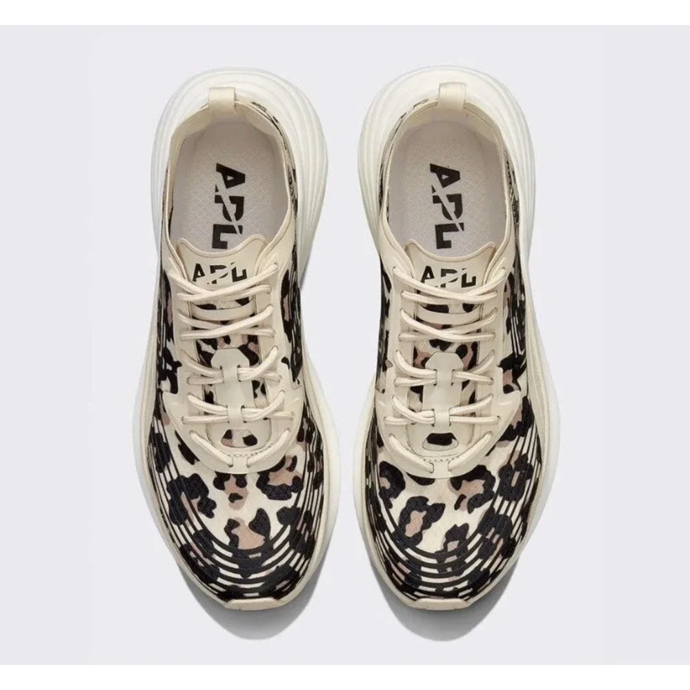 APL Streamline  Women's Parchment Black Leopard Running Shoes NEW Size 5.5 $320